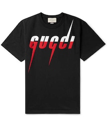 GUCCI | Gucci Oversized Logo-Print Cotton-Jersey T-Shirt(Tシャツ/カットソー)