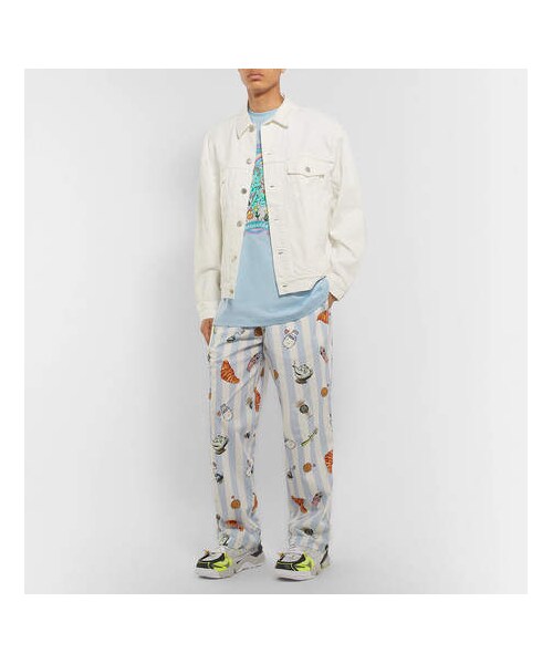 VETEMENTS（ヴェトモン）の「Vetements Oversized Printed Cotton-Jersey T-Shirt（Tシャツ/カットソー・メンズ・Blue・M）」の4枚目の写真