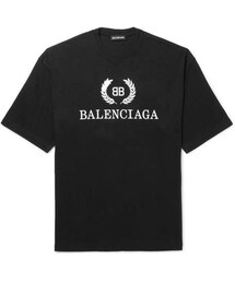 BALENCIAGA | Balenciaga Oversized Logo-Print Cotton-Jersey T-Shirt(Tシャツ/カットソー)