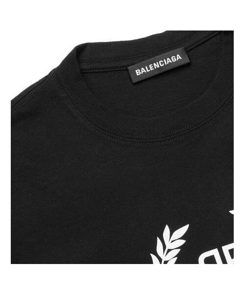 BALENCIAGA(バレンシアガ)の「Balenciaga Oversized Logo-Print Cotton-Jersey T-Shirt(Tシャツ/カットソー・メンズ・Black・XXL/L/XXS)」の2枚目の写真