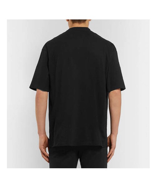 BALENCIAGA(バレンシアガ)の「Balenciaga Oversized Logo-Print Cotton-Jersey T-Shirt(Tシャツ/カットソー・メンズ・Black・XXL/L/XXS)」の4枚目の写真