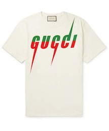 GUCCI | Gucci Oversized Logo-Print Cotton-Jersey T-Shirt(Tシャツ/カットソー)