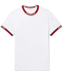 Moncler Logo Webbing-Trimmed Stretch-Cotton Jersey T-Shirt