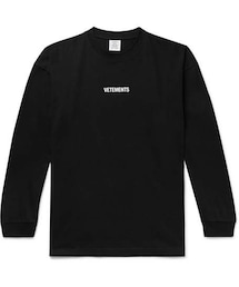 VETEMENTS | Vetements Oversized Logo-Print Cotton-Jersey T-Shirt(Tシャツ/カットソー)