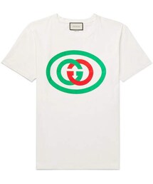 GUCCI | Gucci Oversized Logo-Print Cotton-Jersey T-Shirt(Tシャツ/カットソー)