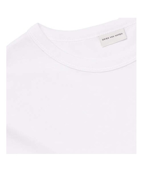 Tシャツ・カットソー DRIES VAN NOTEN WHITE OVERSIZED COTTON T-SHIRT Dries Van Noten White Oversized T-shirt In 1 White | ModeSens