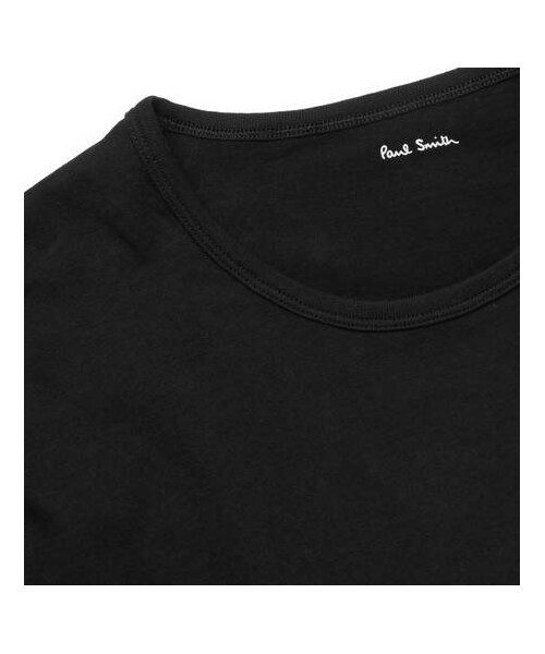 Paul Smith(ポールスミス)の「Paul Smith Two-Pack Slim-Fit Cotton-Jersey T-Shirts(Tシャツ/カットソー・メンズ・Black・S/M/L/XL)」の5枚目の写真