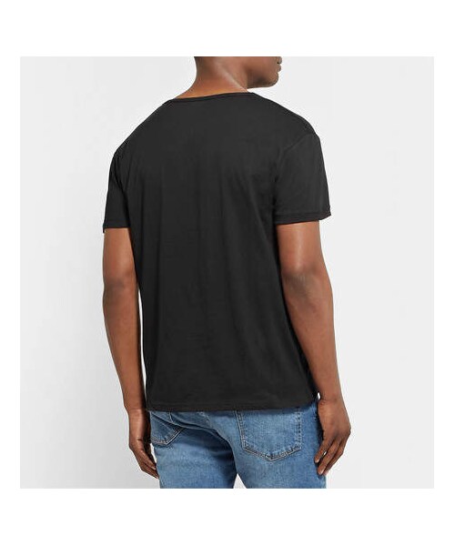 Paul Smith(ポールスミス)の「Paul Smith Two-Pack Slim-Fit Cotton-Jersey T-Shirts(Tシャツ/カットソー・メンズ・Black・S/M/L/XL)」の4枚目の写真