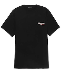 BALENCIAGA | Balenciaga Oversized Logo-Print Cotton-Jersey T-Shirt(Tシャツ/カットソー)