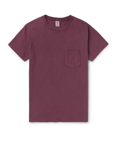 Velva Sheen(ベルバシーン)の「Velva Sheen Cotton-Jersey T-Shirt(Tシャツ/カットソー・メンズ・Red・XL/S/M)」の1枚目の写真