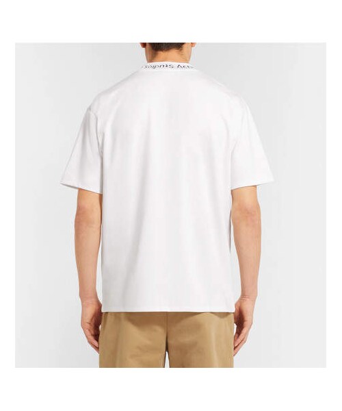 Acne Studios(アクネストゥディオズ)の「Acne Studios Navid Logo-Print Stretch-Jersey T-Shirt(Tシャツ/カットソー・メンズ・White・M/L/S)」の3枚目の写真