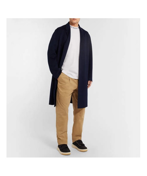 Acne Studios(アクネストゥディオズ)の「Acne Studios Navid Logo-Print Stretch-Jersey T-Shirt(Tシャツ/カットソー・メンズ・White・M/L/S)」の2枚目の写真