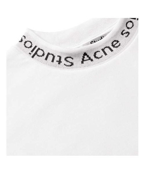 Acne Studios(アクネストゥディオズ)の「Acne Studios Navid Logo-Print Stretch-Jersey T-Shirt(Tシャツ/カットソー・メンズ・White・M/L/S)」の5枚目の写真