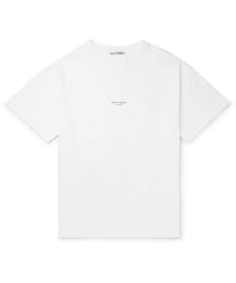 Acne Studios | Acne Studios Oversized Logo-Print Garment-Dyed Cotton-Jersey T-Shirt(Tシャツ/カットソー)
