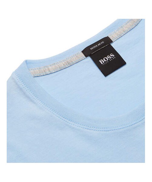 HUGO BOSS（ヒューゴボス）の「Hugo Boss Slim-Fit Cotton-Jersey T-Shirt（Tシャツ/カットソー・メンズ・Blue・M/XL/L）」の2枚目の写真