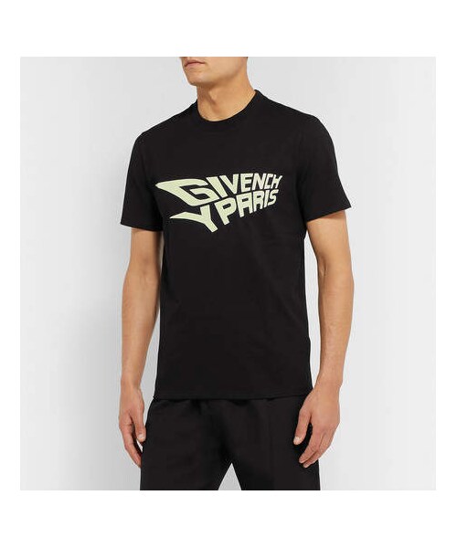 GIVENCHY（ジバンシイ）の「Givenchy Glow-In-The-Dark Logo-Print Cotton-Jersey T-Shirt（Tシャツ/カットソー・メンズ・Black・M/XL/L/S/XS）」の3枚目の写真