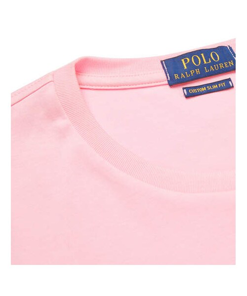 POLO RALPH LAUREN（ポロ ラルフ ローレン）の「Polo Ralph Lauren Slim-Fit Pima Cotton-Jersey T-Shirt（Tシャツ/カットソー・メンズ・Pink・S/M/XL/XXL/L）」の4枚目の写真