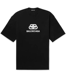 BALENCIAGA | Balenciaga Oversized Logo-Print Cotton-Jersey T-Shirt(Tシャツ/カットソー)