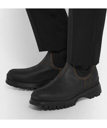 PRADA（プラダ）の「Prada Textured-Leather And Neoprene Chelsea