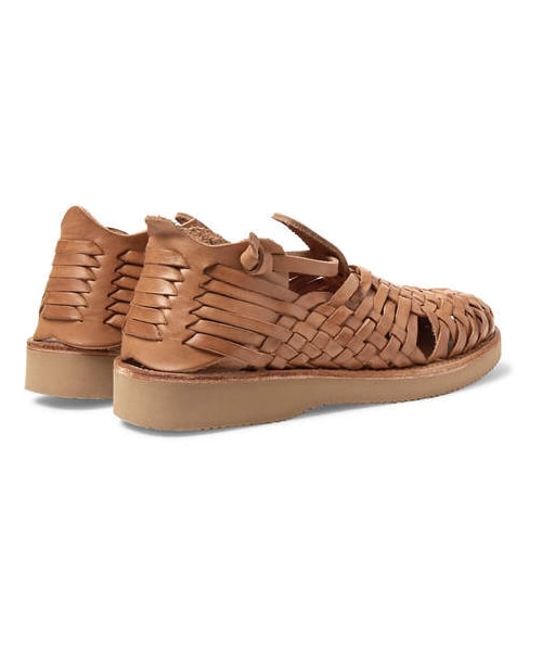 YUKETEN（ユケテン）の「Yuketen Cruz Woven Leather Huarache Sandals