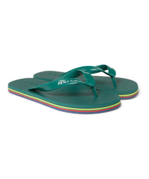 Tongs Paul Smith - Noir, En Caoutchouc, Neuf Avec étiquettes - Infradito Flip Flop De Marque