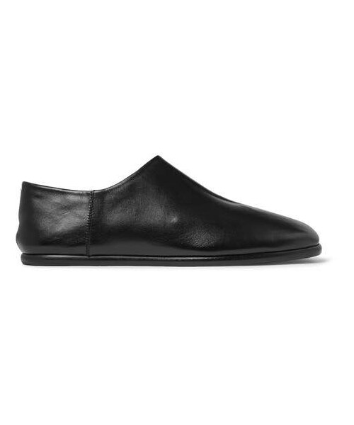 Maison Margiela（メゾンマルジェラ）の「Maison Margiela Tabi Collapsible-Heel Split-Toe Leather Loafers（その他シューズ・メンズ・Black・Eu43/Eu45/Eu44/Eu42/Eu40/Eu41）」の2枚目の写真