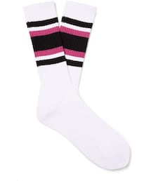 WACKO MARIA | Wacko Maria Striped Cotton-Blend Socks(ソックス/靴下)