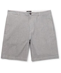 A.P.C. Striped Cotton-Blend Chino Shorts