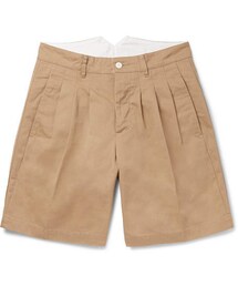 visvim Pleated Cotton-Blend Twill Shorts