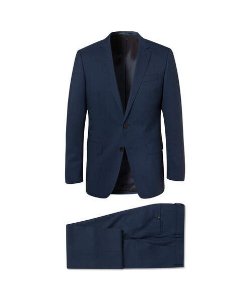 HUGO BOSS（ヒューゴボス）の「Hugo Boss Navy Huge/genius SlimFit Puppytooth