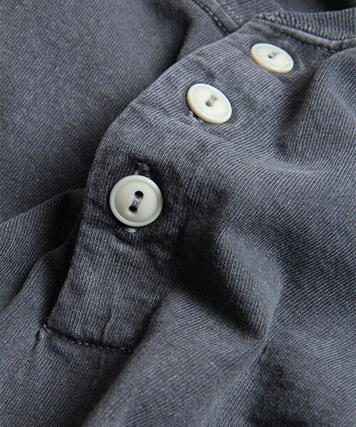 FREAK'S AMERICA（フリークスアメリカ）の「【MADE IN USA】アメリカ ショートスリーブヘンリーネックTシャツ（その他・メンズ・ホワイト/ブラック/レモンイエロー/ターコイズブルー/ブルー・S/M/L）」の11枚目の写真