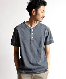 FREAK'S AMERICA | 【MADE IN USA】アメリカ ショートスリーブヘンリーネックTシャツ(その他)