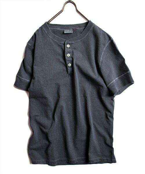 FREAK'S AMERICA（フリークスアメリカ）の「【MADE IN USA】アメリカ ショートスリーブヘンリーネックTシャツ（その他・メンズ・ホワイト/ブラック/レモンイエロー/ターコイズブルー/ブルー・S/M/L）」の8枚目の写真