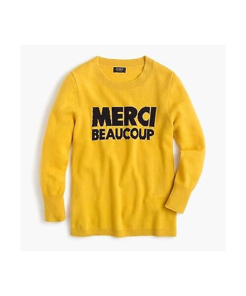 cashmere crewneck sweater with