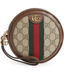 Gucci Ophidia GG Supreme Canvas Circle Wristlet