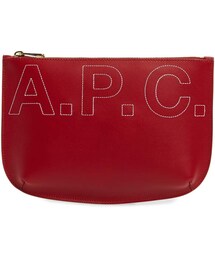 A.P.C. Sarah Logo Leather Pouch