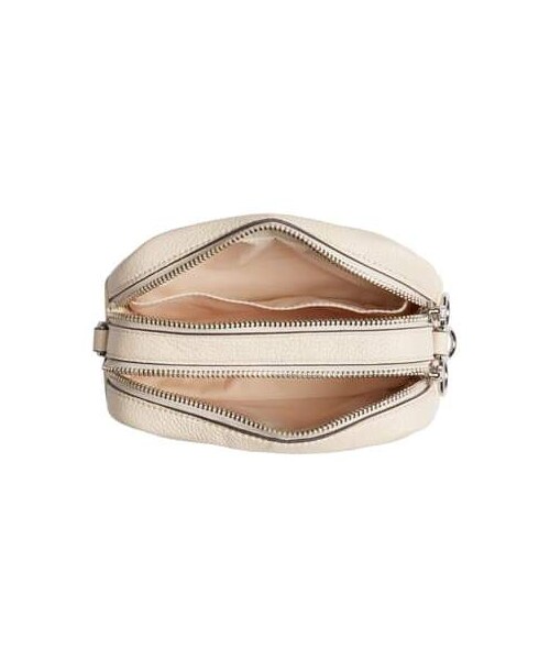 TORY BURCH(トリーバーチ)の「Tory Burch Perry Bombe Leather Crossbody Bag(ショルダーバッグ・レディース・Black/White・One Size)」の4枚目の写真