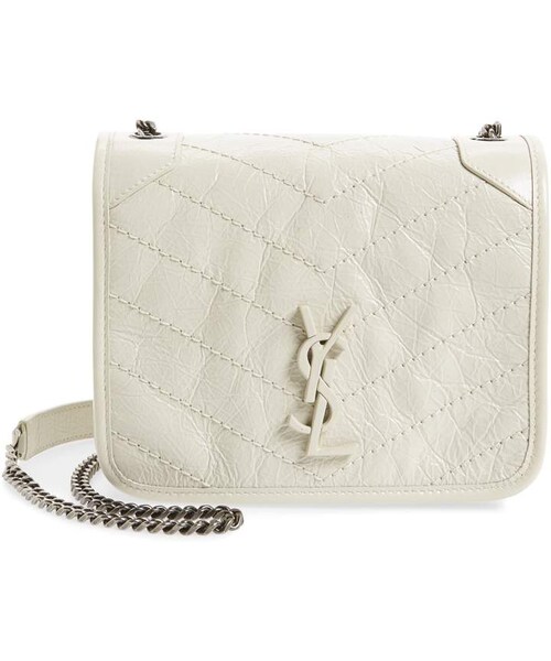Saint Laurent(サンローラン)の「Saint Laurent Niki Leather Crossbody Bag(ショルダーバッグ・レディース・Beige/Black/Blue/Green/White/Red・One Size)」の2枚目の写真