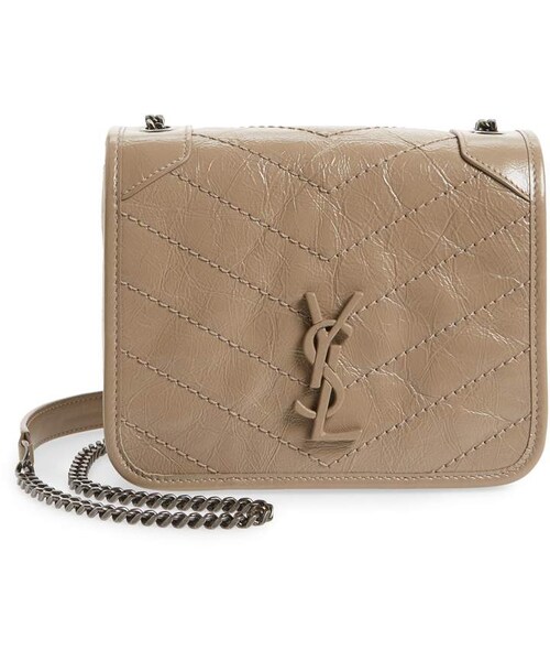 Saint Laurent(サンローラン)の「Saint Laurent Niki Leather Crossbody Bag(ショルダーバッグ・レディース・Beige/Black/Blue/Green/White/Red・One Size)」の1枚目の写真