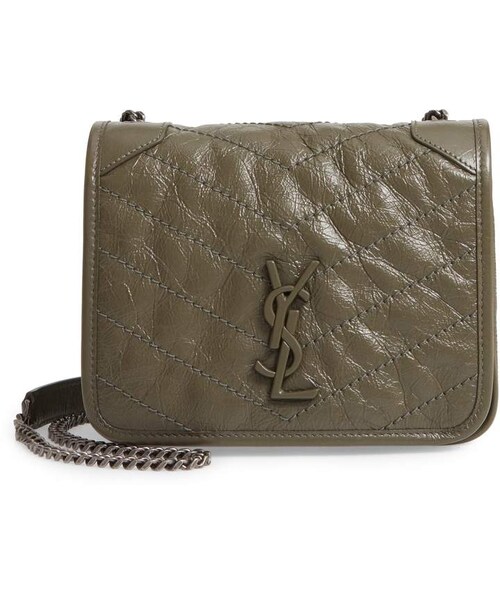 Saint Laurent(サンローラン)の「Saint Laurent Niki Leather Crossbody Bag(ショルダーバッグ・レディース・Beige/Black/Blue/Green/White/Red・One Size)」の4枚目の写真