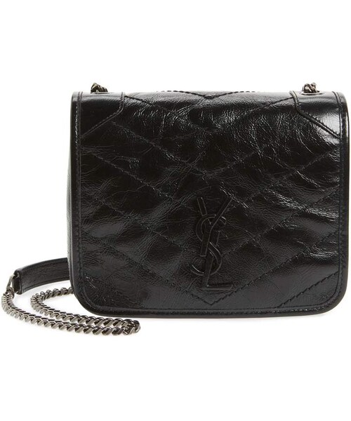 Saint Laurent(サンローラン)の「Saint Laurent Niki Leather Crossbody Bag(ショルダーバッグ・レディース・Beige/Black/Blue/Green/White/Red・One Size)」の3枚目の写真