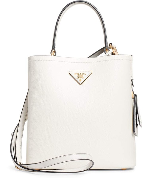 PRADA（プラダ）の「Prada Double Bucket Bag（ショルダーバッグ・レディース・Black/White・One Size）」の2枚目の写真