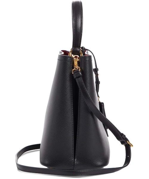 PRADA（プラダ）の「Prada Double Bucket Bag（ショルダーバッグ・レディース・Black/White・One Size）」の5枚目の写真