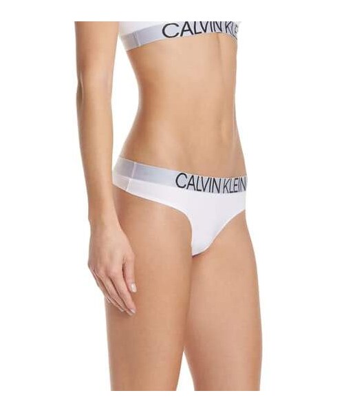 Calvin Klein(カルバン・クライン)の「Calvin Klein Statement 1981 Thong(その他アンダーウェア/インナー・レディース・Black/Blue/Gray/White・Small/Large/Medium/X-large/X-small)」の6枚目の写真