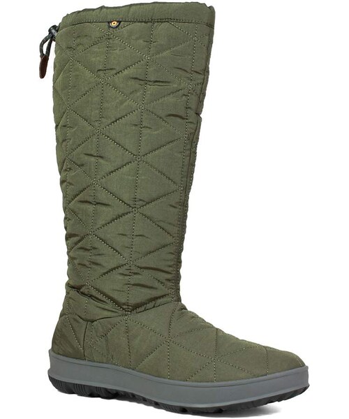 BOGS(ボグス)の「Bogs Snowday Tall Waterproof Quilted Snow Boot(ブーツ・レディース・Black/Green・7 M/8 M/6 M/10 M/11 M/9 M)」の2枚目の写真