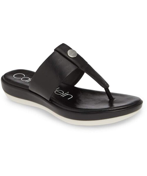 calvin klein platform flip flops