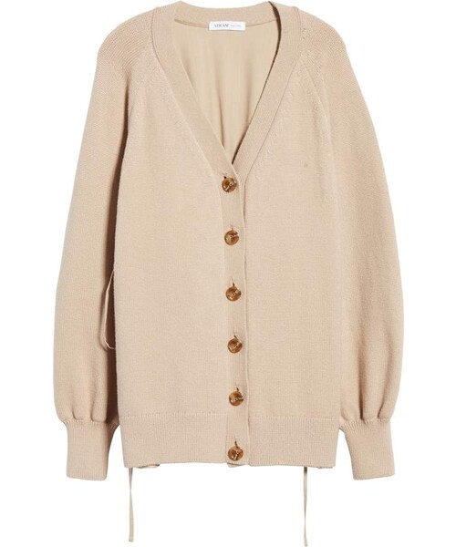 ADEAM カーディガン　ボレロ ADEAM（アディアム）の「Adeam Cinch Back Mixed Media Cardigan