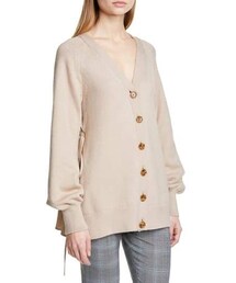 ADEAM カーディガン　ボレロ ADEAM（アディアム）の「Adeam Cinch Back Mixed Media Cardigan