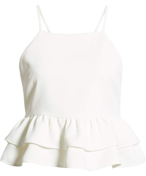 Endless Rose（エンドレスローズ）の「Endless Rose Sleeveless Crepe Crop Top（Tシャツ