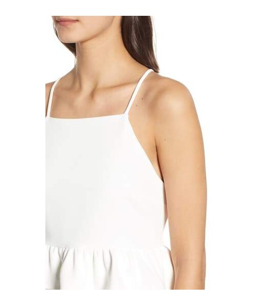 Endless Rose（エンドレスローズ）の「Endless Rose Sleeveless Crepe Crop Top（Tシャツ